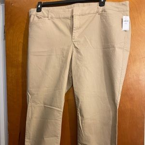 Old Navy Stretch Plus Size 18 Petite Khaki Pants